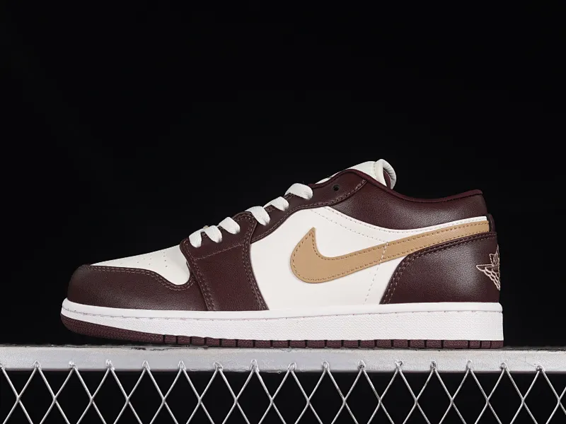 All categories Air Jordan Jordan series basketball shoes Air Jordan 1 Low Z version Air Jordan 1 Low AJ1 Joe 1 white coffee color low-top cultural casual sneakers DC0774-200